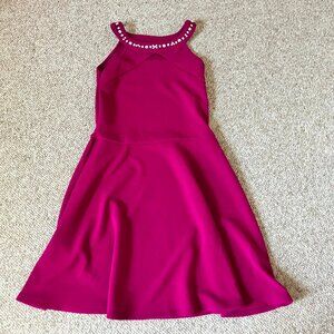 Children's Place Girls Purple Flared Formal Dress XXL 16